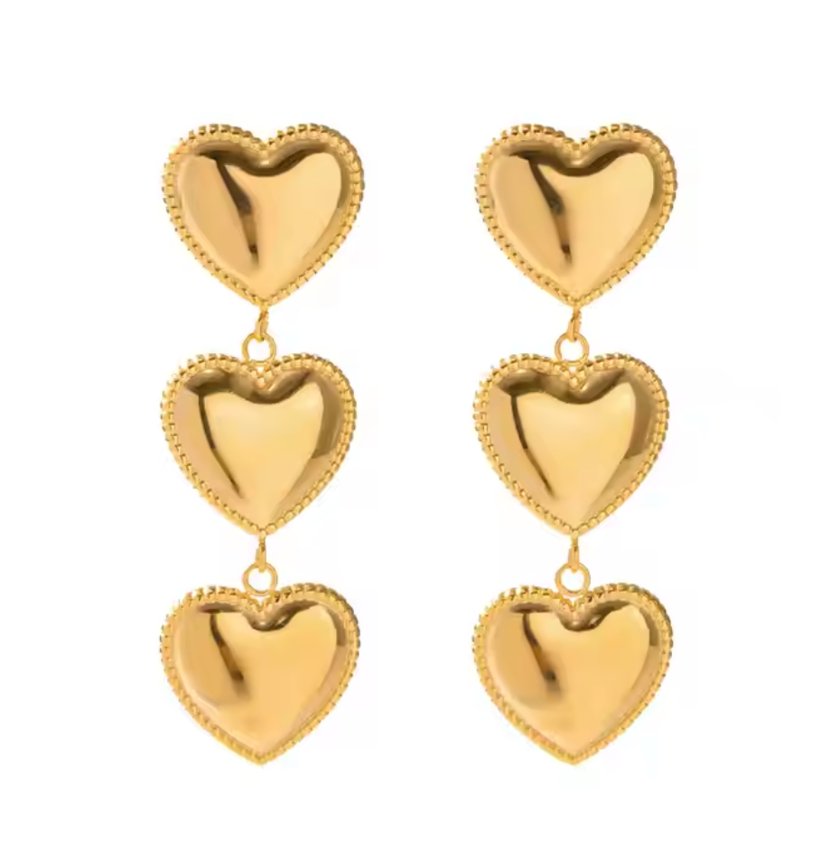 heart earrings