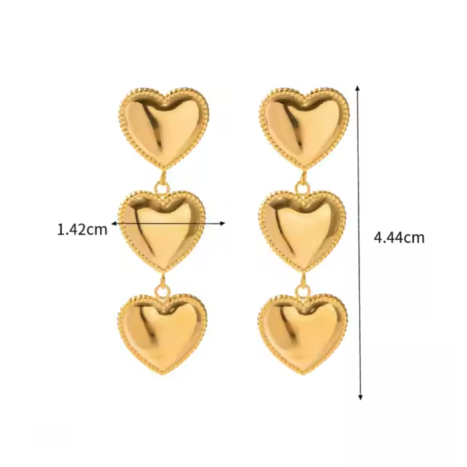 Olivia Heart Earrings