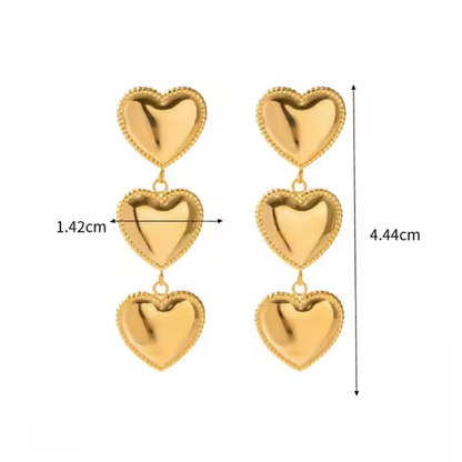 Olivia Heart Earrings