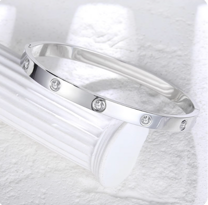 silver zirconia bracelet