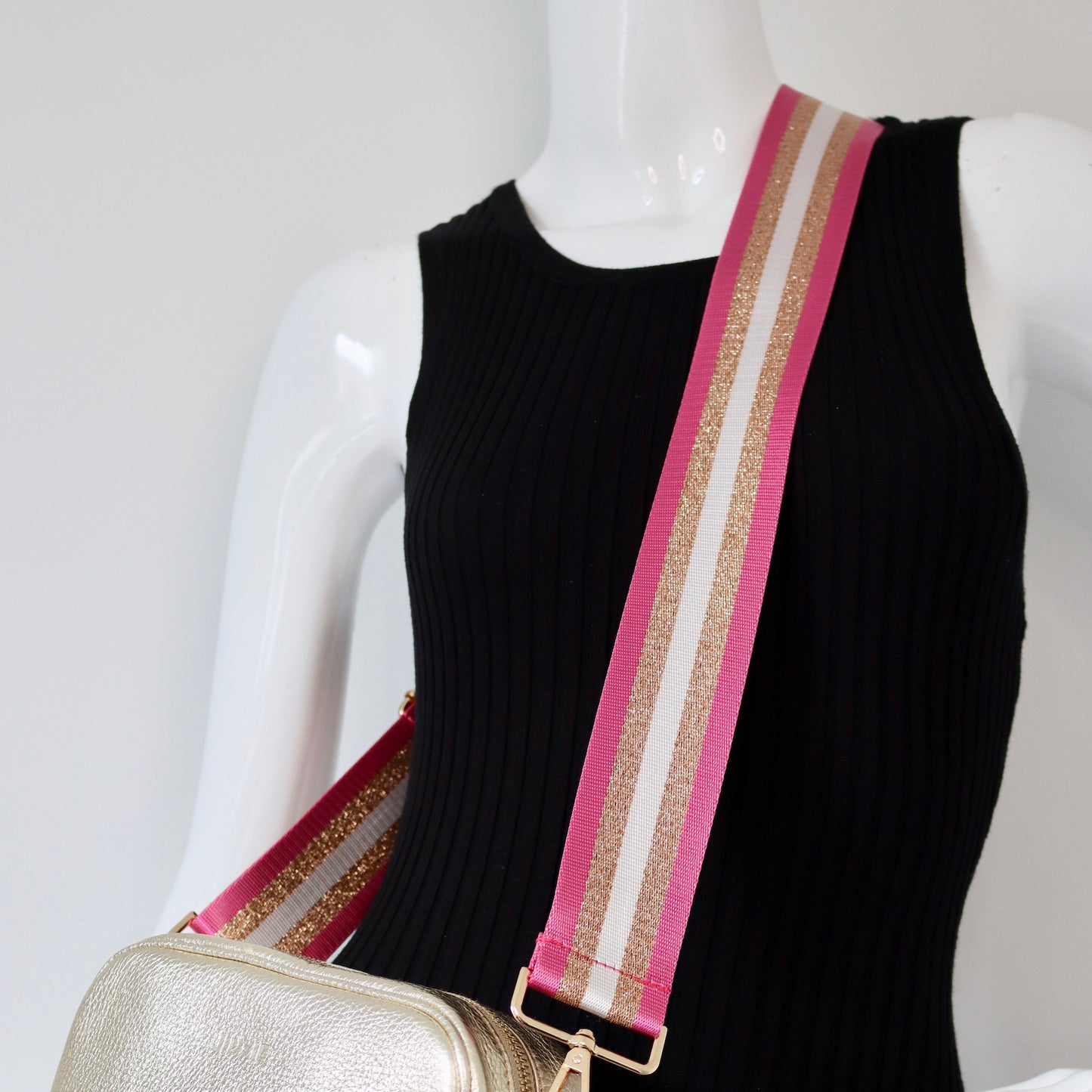 Stripe - Fuchsia | Gold | White