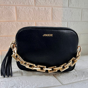 Chunky gold bag online chain